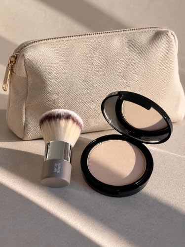 Sandstone Scandinavia Vegan Kabuki Brush - Travel-Size Makeup Brush for Face & Powder Application