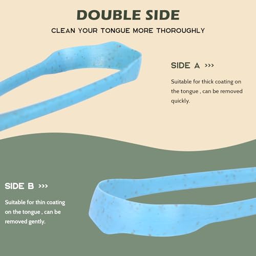Natural Fiber Tongue Scraper - BPA Free, 3 Pack for Oral Care