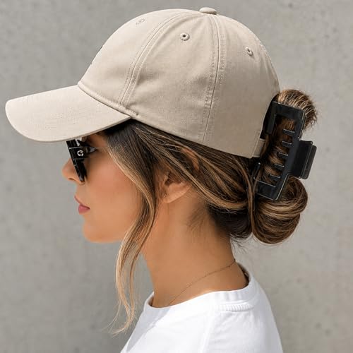Hat Claw Clips for Women - 2 Pack, No-Slip Grip for Baseball & Trucker Hats