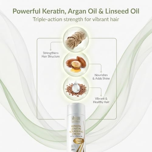 VITAMINS Hair Cosmetics Keratin Leave-In Conditioner, 8.5 Fl Oz