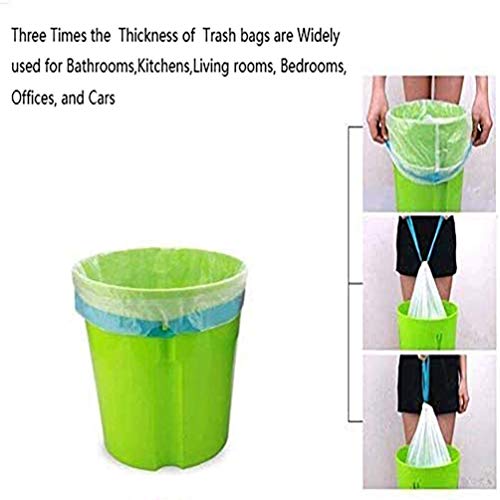 1.2 Gallon Small Trash Bags - Eco-Friendly Drawstring Garbage Liners, 80 Count