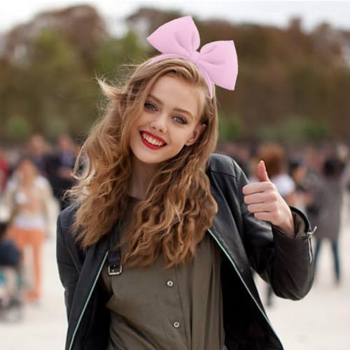 Pink Bow Headband for Women - Halloween, Christmas & Party Accessories