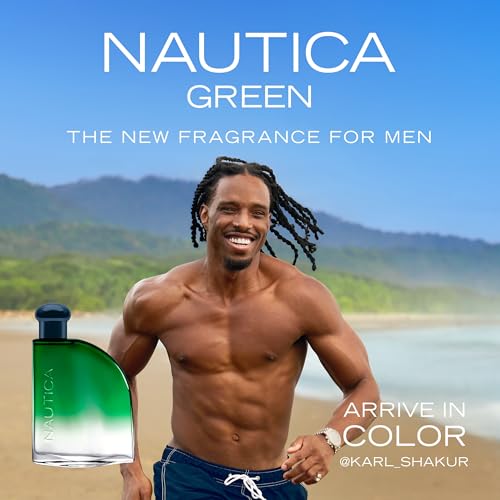 Nautica Color Green Eau de Toilette for Men, 1.6oz - Woody Fragrance
