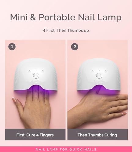 MelodySusie Cordless UV/LED Nail Lamp P-Art06G White - Fast Curing Gel Polish