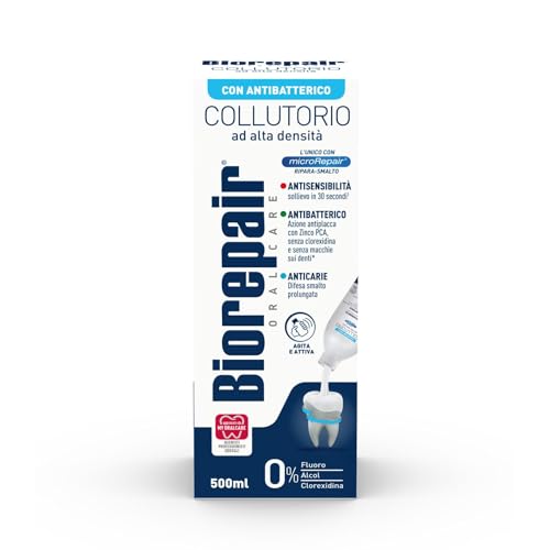 Biorepair Antibacterial Mouthwash - Protective Oral Care, 500ml