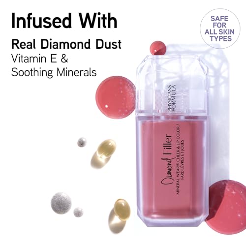 Physicians Formula Radiant Pink Diamond Filler Cheek & Lip Color - Multi-Use Serum-to-Cream Blush