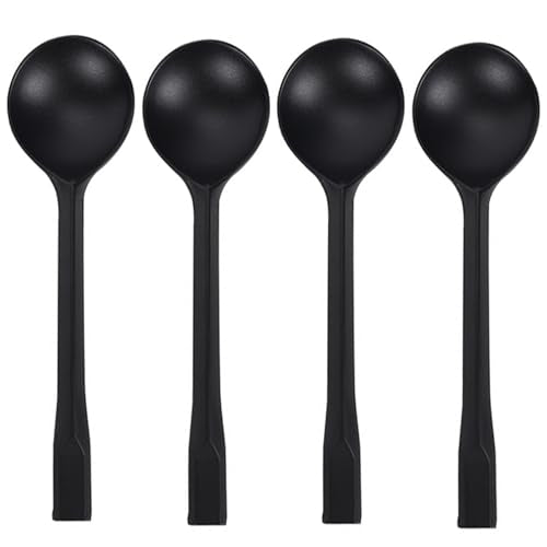 100 Heavy-Duty Disposable Soup Spoons - Individually Wrapped Plastic