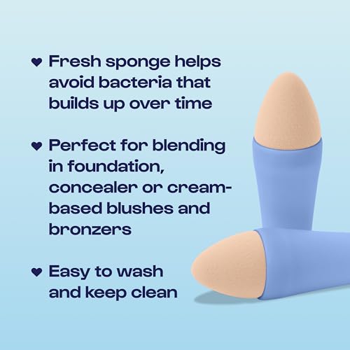 ALLEYOOP Multi-Tasker Replacement Makeup Sponge 2-Pack Latex-Free Refill