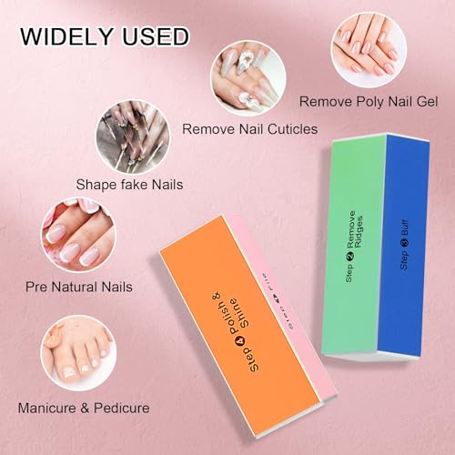 Soft 'N Style 4-Way Nail Buffer Block - 3 pcs Professional Shine Tool