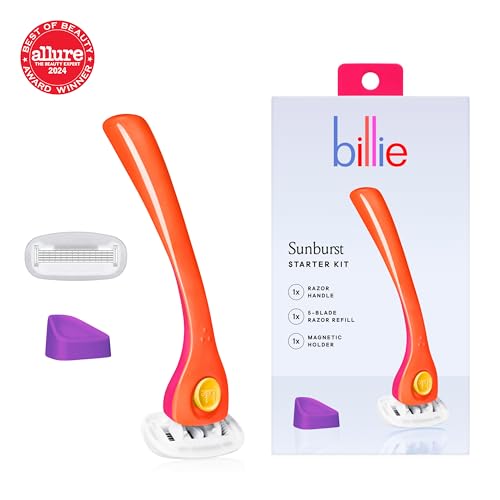 Billie Women's Razor Kit with 5-Blade Refills and Magnetic Holder