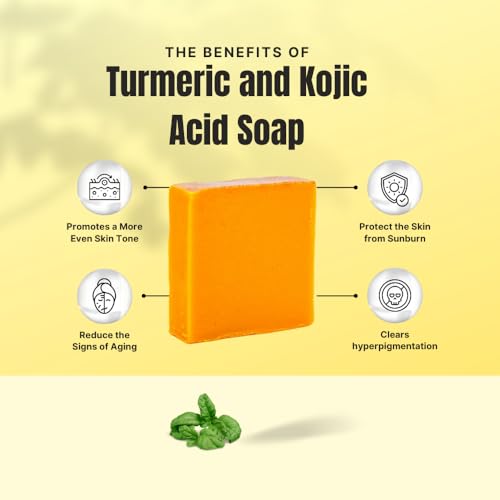 Ammoya Naturals Turmeric Cleansing Soap Bar for Face & Body - 2 Pack