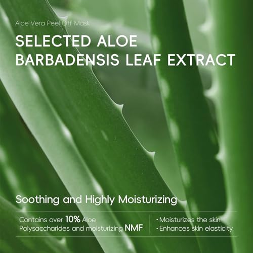 AKARY Aloe Vera Peel-Off Mask - Hydrating & Pore-Cleansing 1.76oz