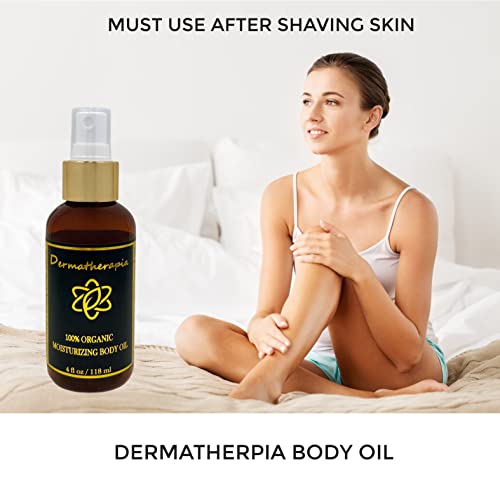 Dermatherapia 100% Organic Luxury Body, Hair, and Face Oil - Moisturizing