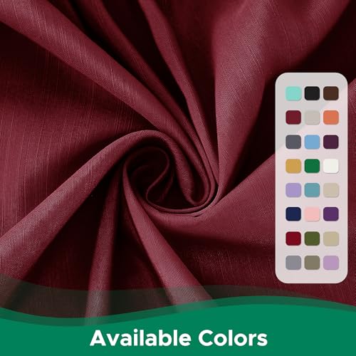 Burgundy Wrap Around Bed Skirt for Twin & Twin XL Beds - 18" Drop