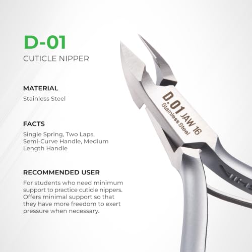Nghia D-01 Stainless Steel Cuticle Nipper - Professional Nail Care Tool