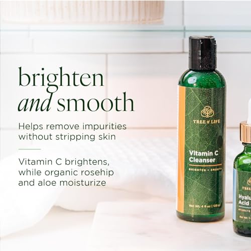 Tree of Life Vitamin C Facial Cleanser 4 Fl Oz - Brightening Face Care