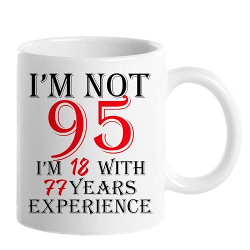 Funny 95th Birthday Coffee Mug for Men & Women - Great Gift