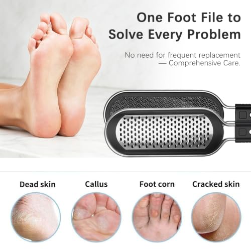 Dual-Sided Foot File Callus Remover for Pedicure & Exfoliation