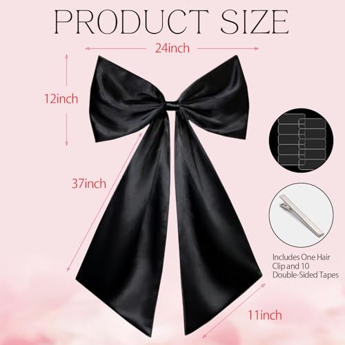Large Satin Bow Decor - 24x36 Inch for Parties & Weddings