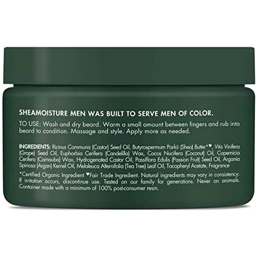 SheaMoisture Beard Balm for Men, 2-Pack ? Moisturizing Shea Butter & Maracuja Oil, Gifts, 4 Oz Each