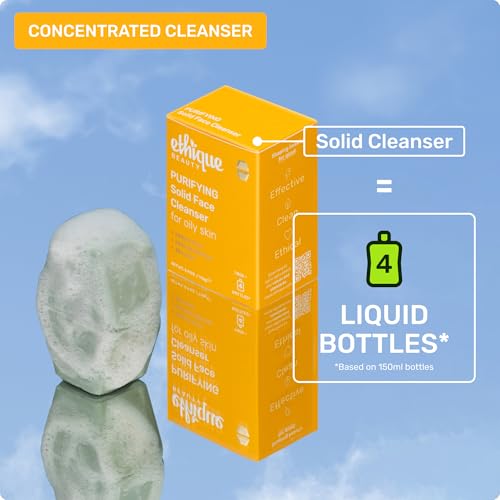 Ethique Purifying Face Cleanser Bars for Oily Skin - Vegan & Cruelty-Free