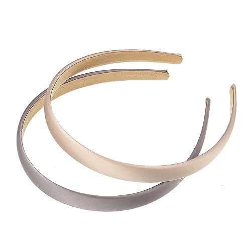 VOCOSTE Satin Headbands - 2 Pcs Anti-Slip Hair Accessories