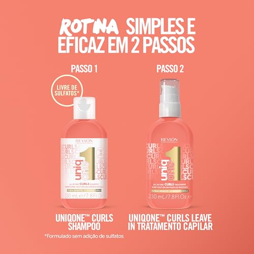 Revlon Professional UniqOne 10-in-1 Sulfate-Free Shampoo for Curls - 7.7 Fl Oz