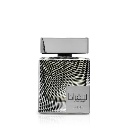 Lattafa Suqraat Eau de Parfum for Men - Long-Lasting Aromatic Woody Fragrance, 3.4 oz