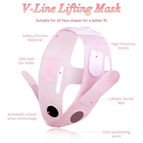 Silicone V-Line Lifting Mask, Reusable Chin Strap for Jawline Tightening