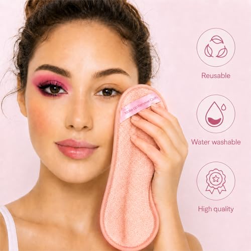 Puomue 5 Pack Ultra Soft Microfiber Makeup Remover Cloths