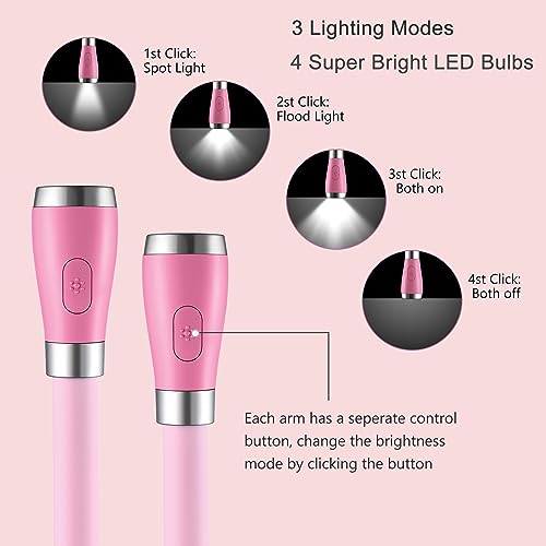 Rechargeable Neck Book Light - Hands-Free LED Reading Lamp