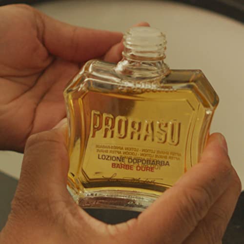 Proraso After Shave Lotion - Sandalwood Oil & Shea Butter for Coarse Beards
