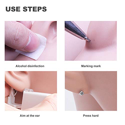 Nose and Ear Piercing Kit - 2 Pack Gun Set for Beginners