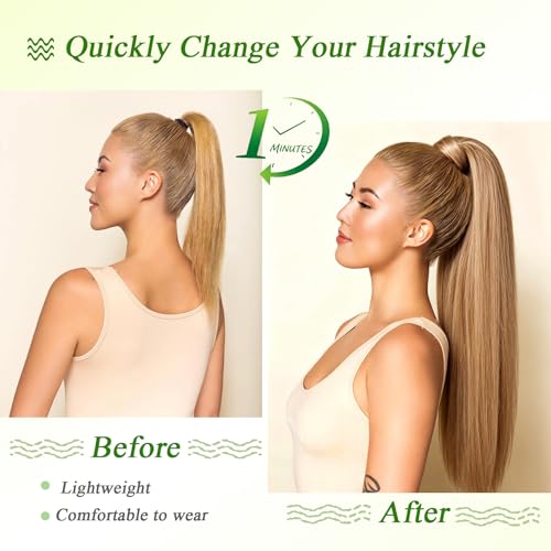 24 Inch Straight Drawstring Ponytail Extension - YVQJLLS #6