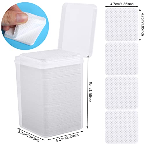 200 Non-Woven Nail Wipes with Pump Dispenser Bottle - Lint-Free & Super Absorbent