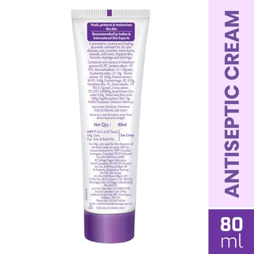 Emami BoroPlus Herbal Healing Cream for Dry Skin & Wounds - Pack of 2, 2.71 Oz