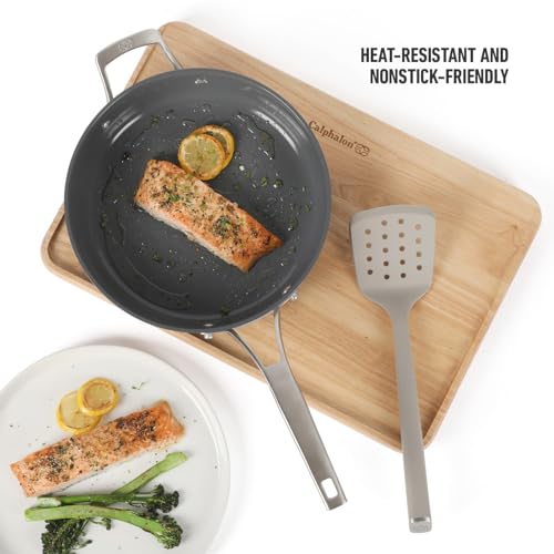 Calphalon Silicone Slotted Turner - Heat-Resistant Kitchen Spatula