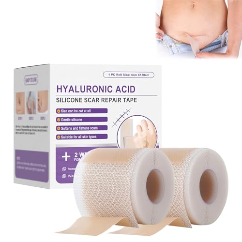 HONGYUNDA 2pcs Silicone Scar Tape for Skin Scar & Wrinkle Reduction