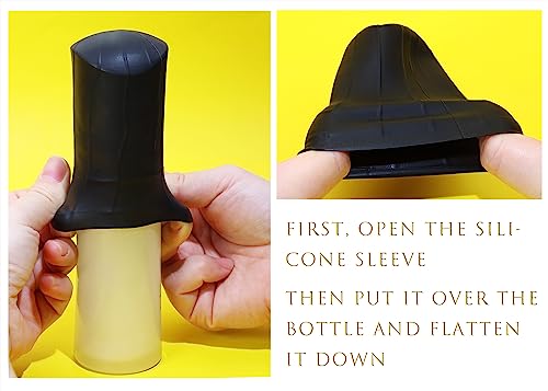 Silicone Travel Bottle Covers - 5pcs Leak-Proof Sleeve Set