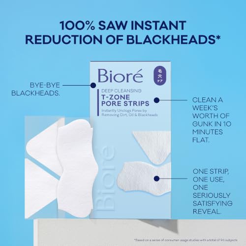 Bioré T-Zone Blackhead Remover Strips - 15 Count Pore Strips