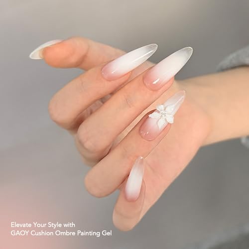 GAOY Ombre Patting Gel with Sponges - No Wipe Nail Art Polish