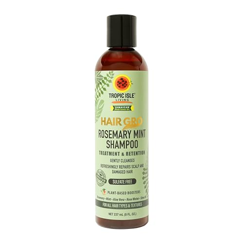 Tropic Isle Living Rosemary Mint Shampoo 8 oz - Nourishing & Gentle for All Hair Types