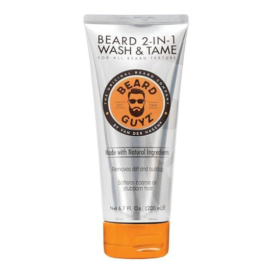 Beard Guyz 2-in-1 Beard Wash and Conditioner, Deep Cleansing Beard Shampoo for Men, Softening & Taming Formula ? 6.7 oz (Pack of 1)