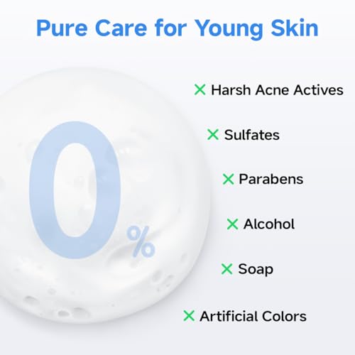 Kids & Teens Gentle Foaming Face Wash - 2.71 fl oz, Sensitive Skin Friendly