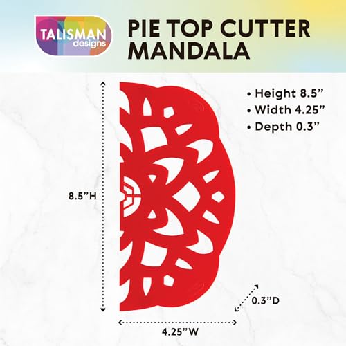 Talisman Designs 10-Inch Pie Top Cutter - Decorative Crust Tool