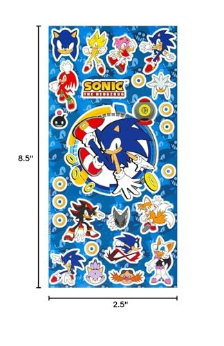 Sonic the Hedgehog Water Bottle Bundle with Stickers - 20 Oz