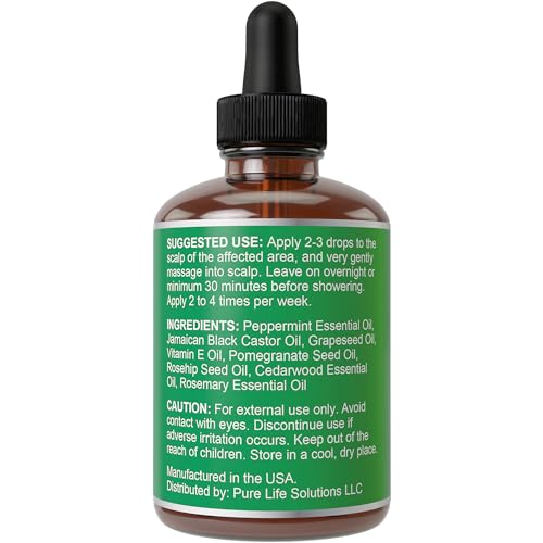 Peppermint Hair Growth Oil 1oz - Nourishing Hair Treatment