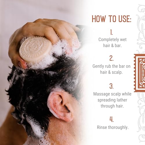Viori Hamish & Co. Whisky-Infused Shampoo Bar for Men - Aged Sandalwood