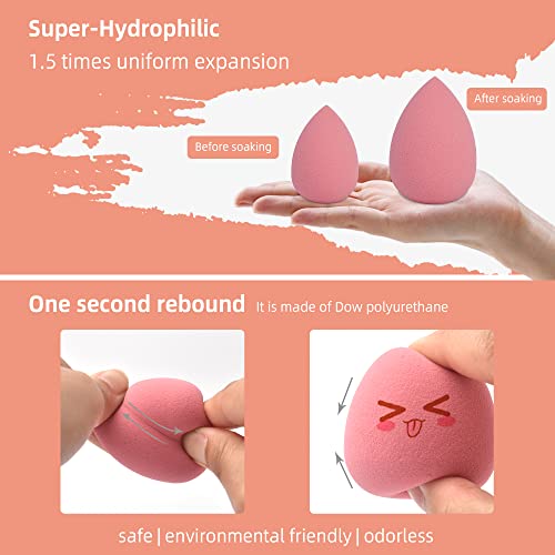 COSTICA 4 Pcs Makeup Sponge Set for Flawless Foundation Blending