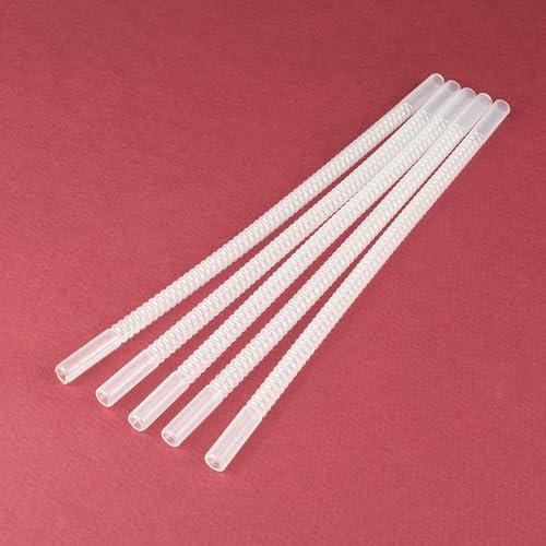 Reusable 11-Inch Bendable Straws - Flexible Drinking Straws, 5 Pack